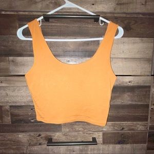 orange pacsun cropped tank top